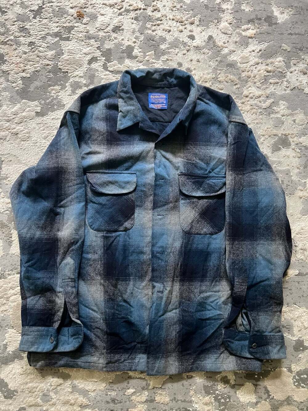 Pendleton Blue Ombre Board Shirt XL